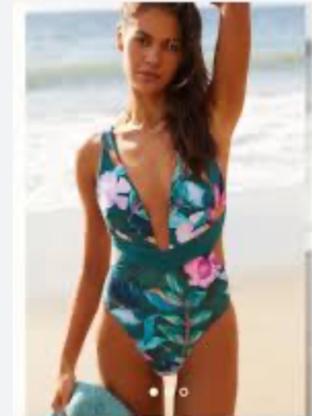 Anthropologie Water's Edge Mira Banded One Piece Swimsuit